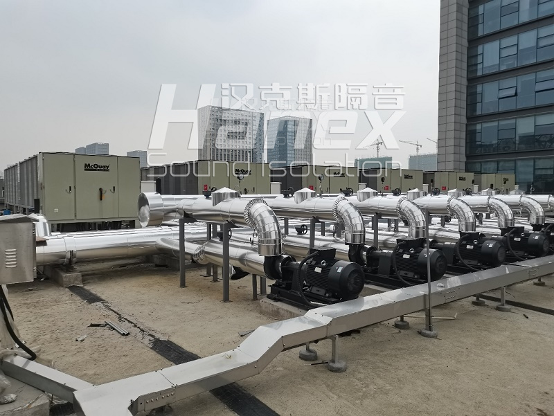 杭州海威大廈屋面空調系統噪聲治理案例