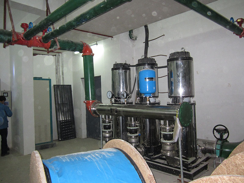 長沙岳麓區馨香雅苑地下生活水泵低頻噪音治理工程現場照片